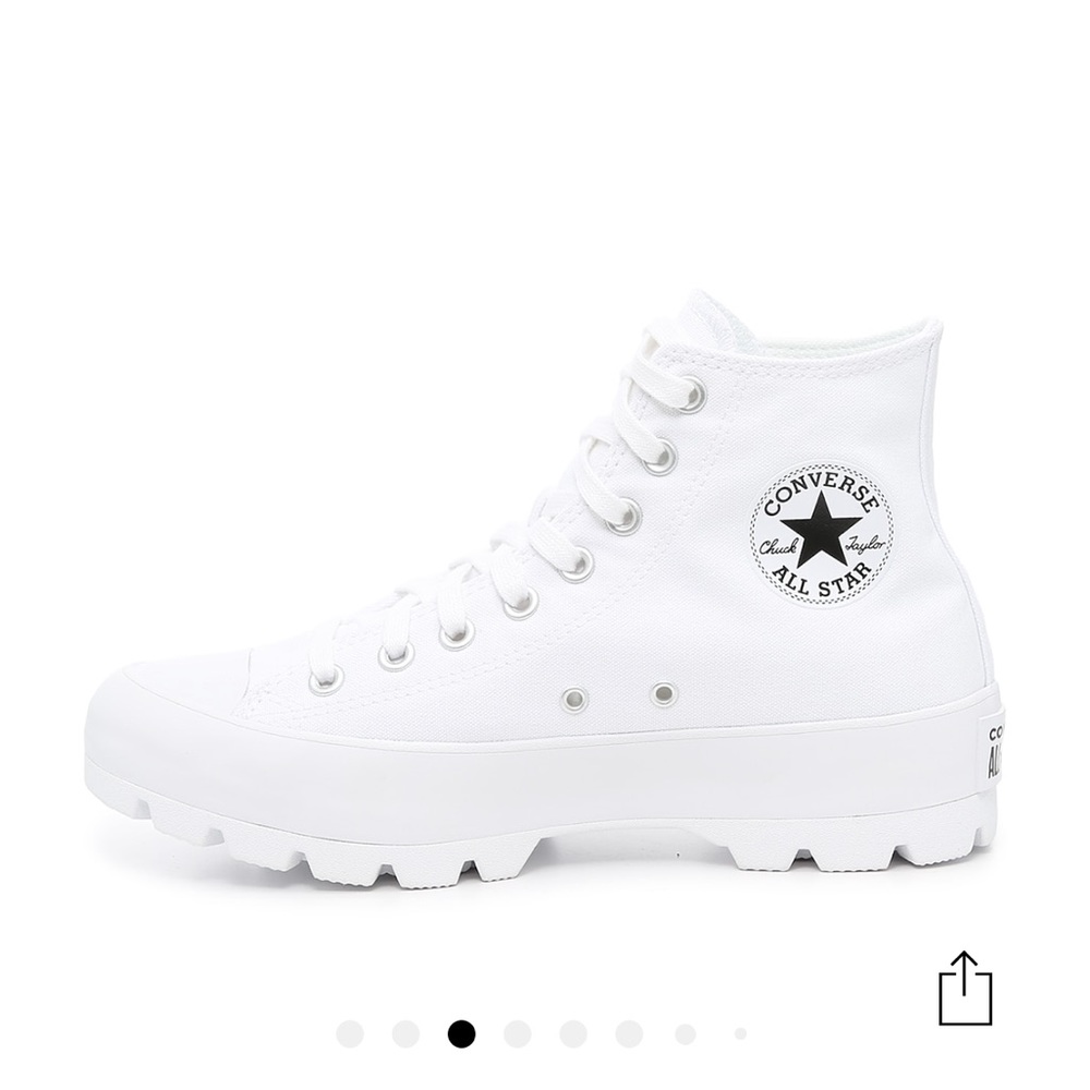 Converse High Top Platform, White, size 7. New! Without box.